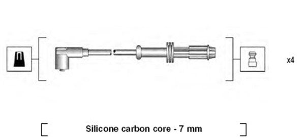 MAGNETI MARELLI Комплект проводов зажигания 941135130701